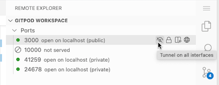 tunnel on localhost