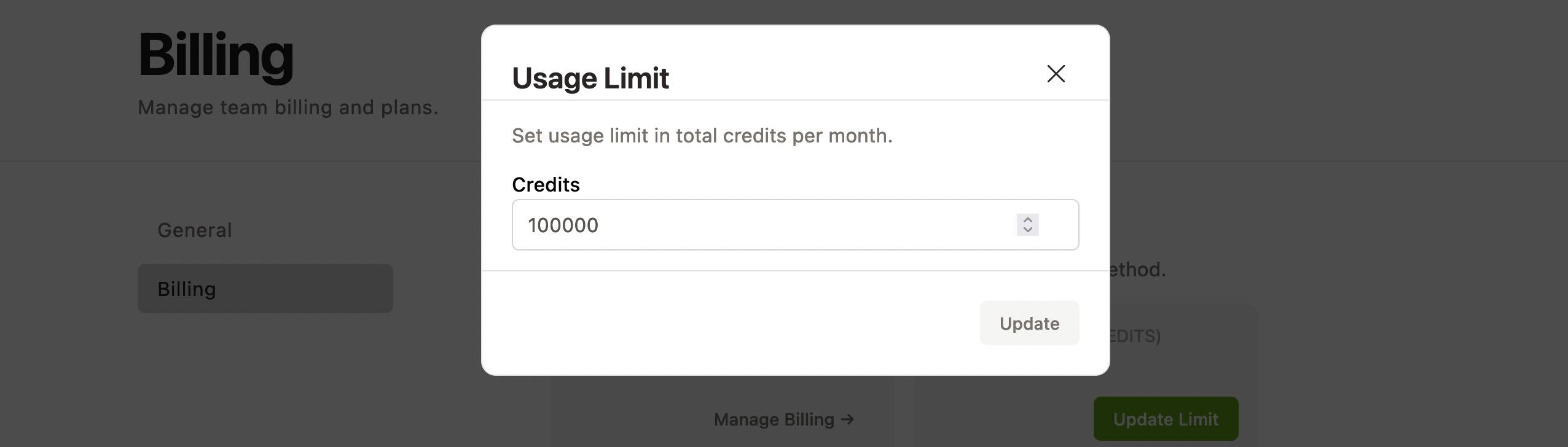 Active Team Billing