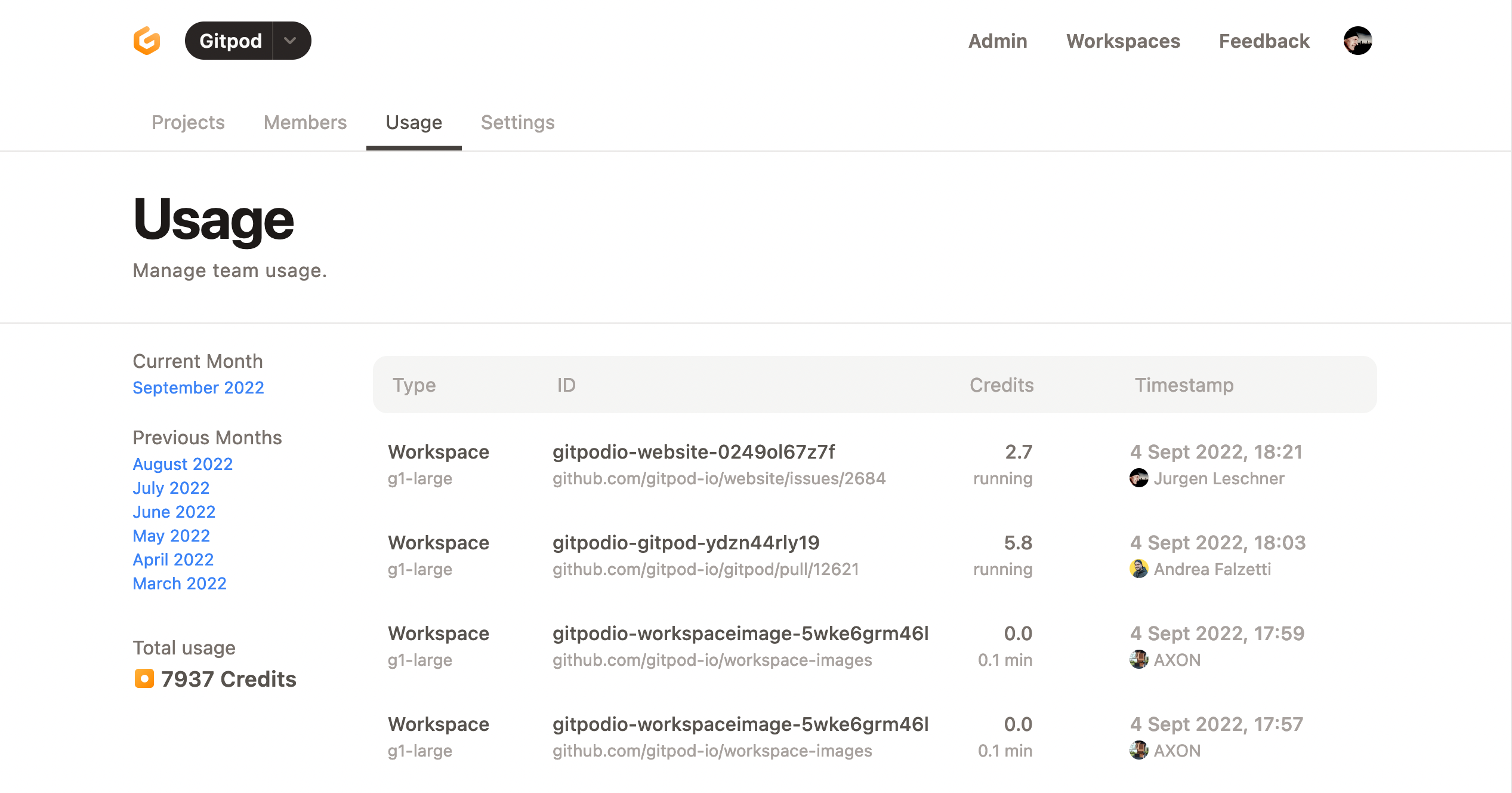 Active Team Billing
